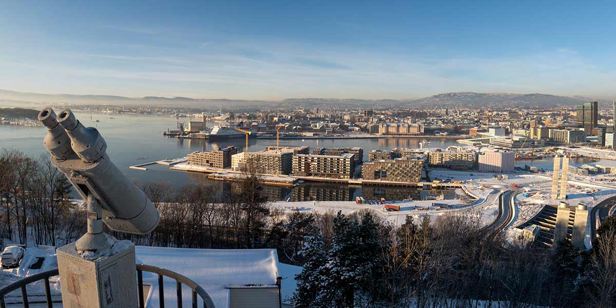 Nyd Oslo i den smukke vinter Hero Vinter i Oslo