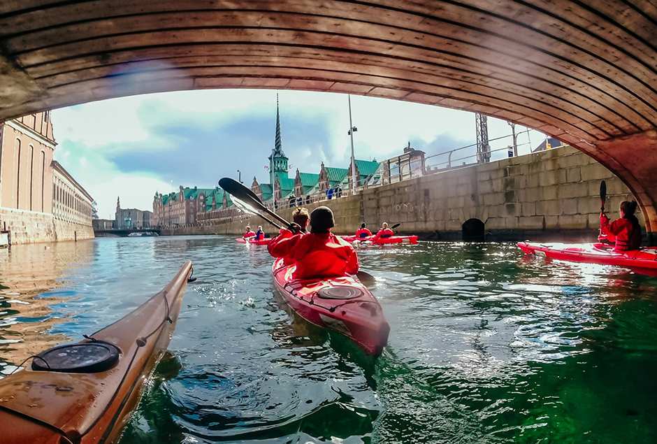 While in Copenhagen, rent a kayak Rent a kayak