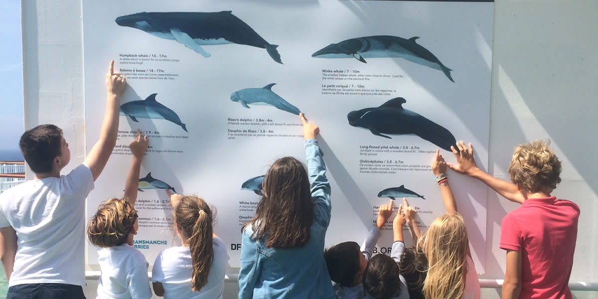 Children enjoying Orca onboard Newhaven-Dieppe ferry