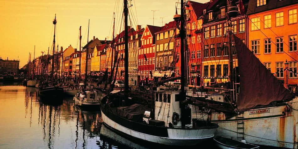 Copenhagen Nyhavn at sunset Copenhagen Nyhavn at sunset
