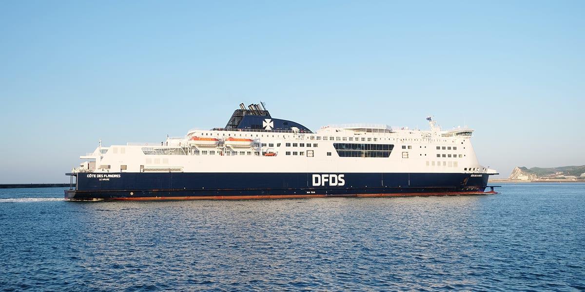 DFDS Cote des Flandres ship at sea Cote des Flandres Ship