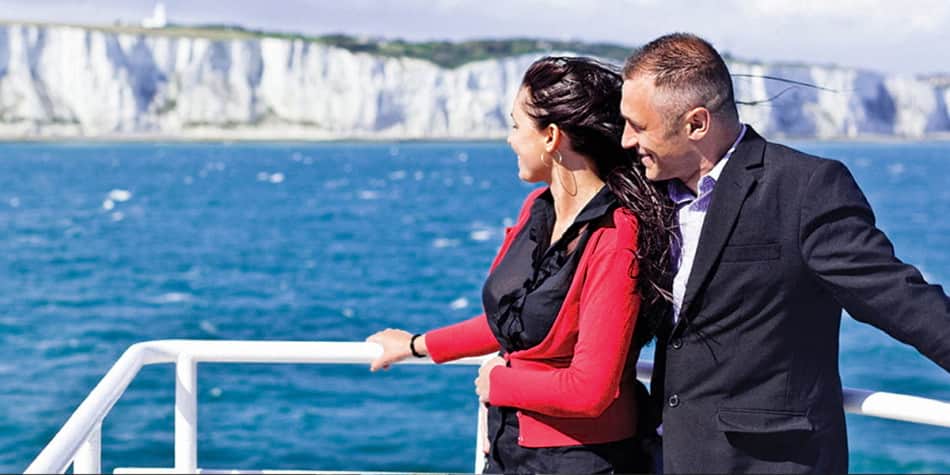Couple on deck in Dover Couple on deck