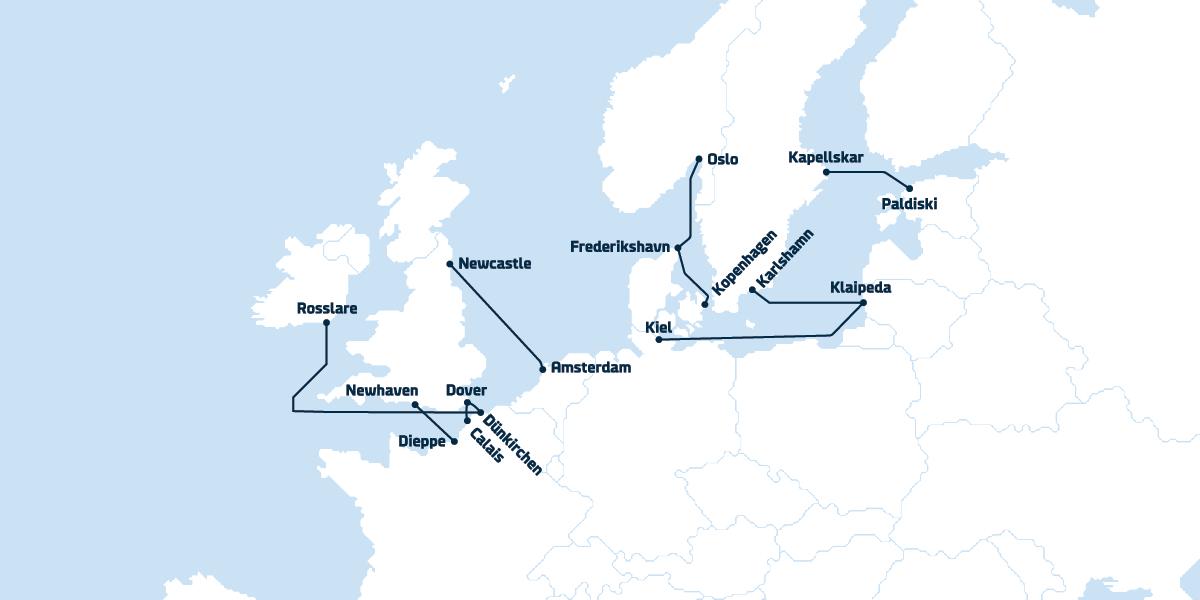 Mit der DFDS Fähre in den Urlaub Mit der DFDS Fähre in den Urlaub
