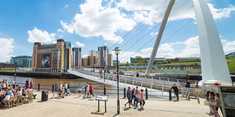 Newcastle Quayside Millennium Bridge and Baltic Newcastle Quayside Millennium Bridge and Baltic