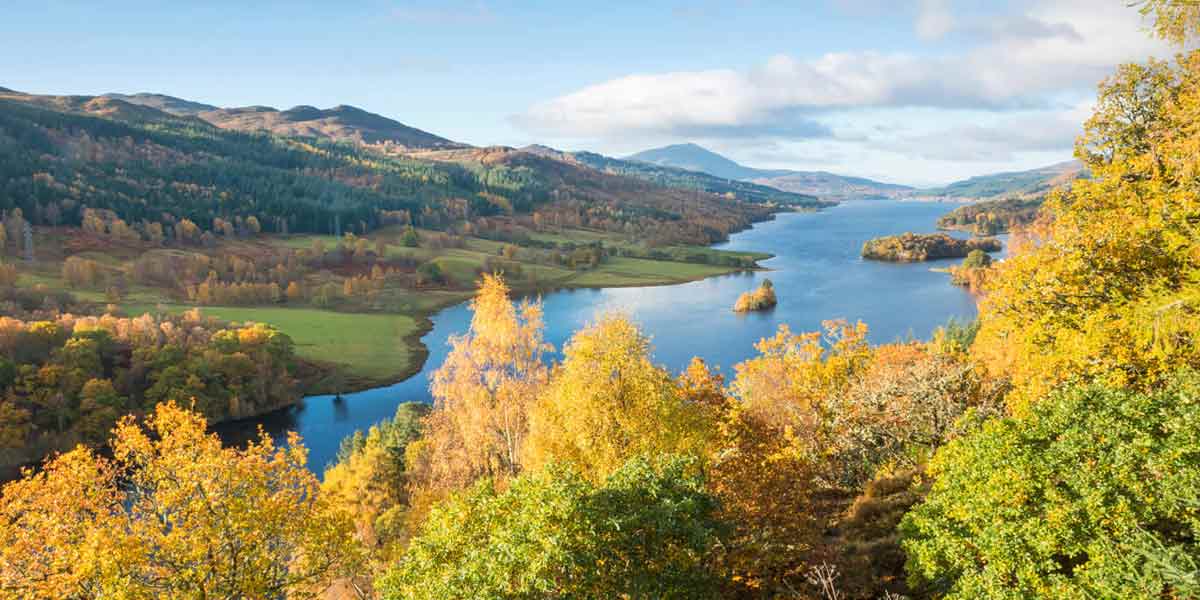 Loch Tummel in Perth, Schottland 